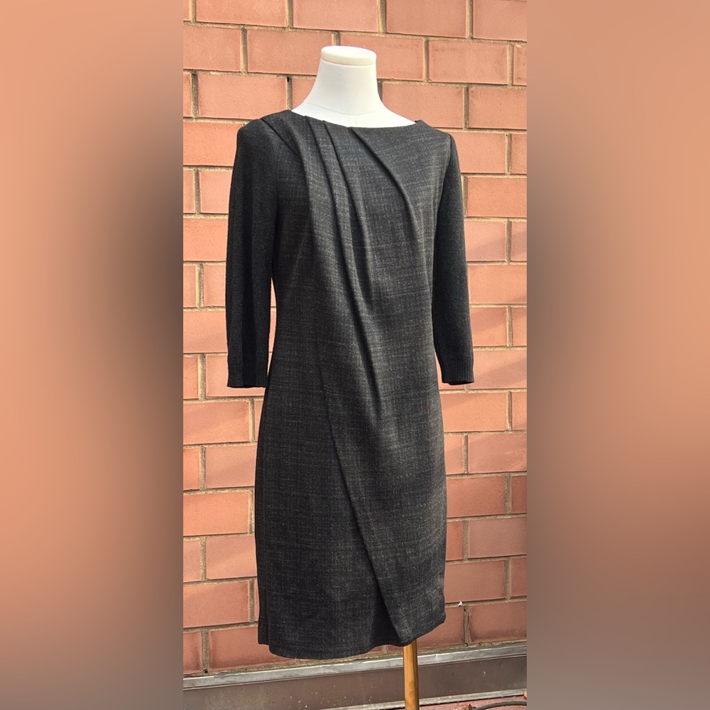 Hugo Boss Charcoal Long Sleeve Dress